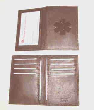 Medical Alert Wallets, Credit Card ID Medical wallet natural debossed symbol
